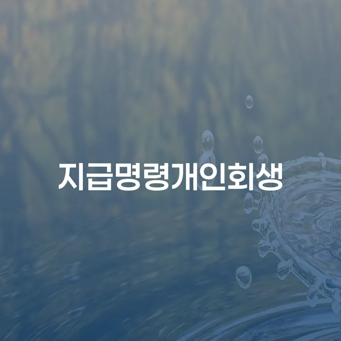 개인회생신청조건 개인회생 처리방법 해결 할 수 있을까?