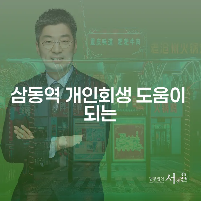 삼동역 개인회생 도움이 되는