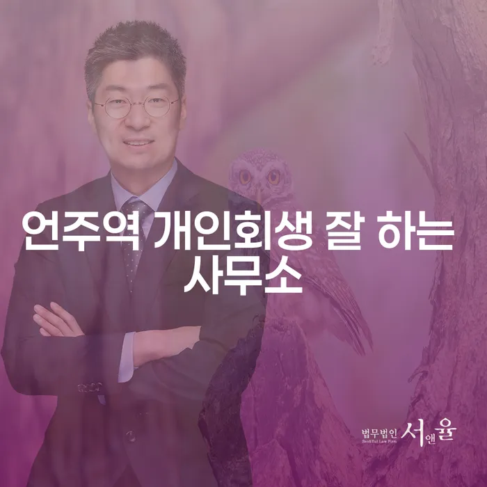 언주역 개인회생 잘 하는 사무소
