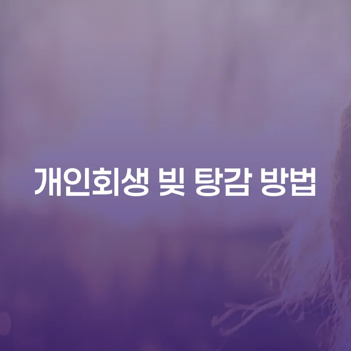 개인회생 빚 탕감 방법이 궁금하신가요? 모든 것을 알려드립니다!
