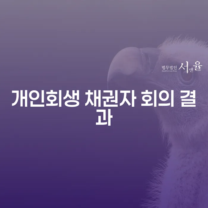 개인회생 채권자 회의 결과: 채권자의 입장에서 이해하기